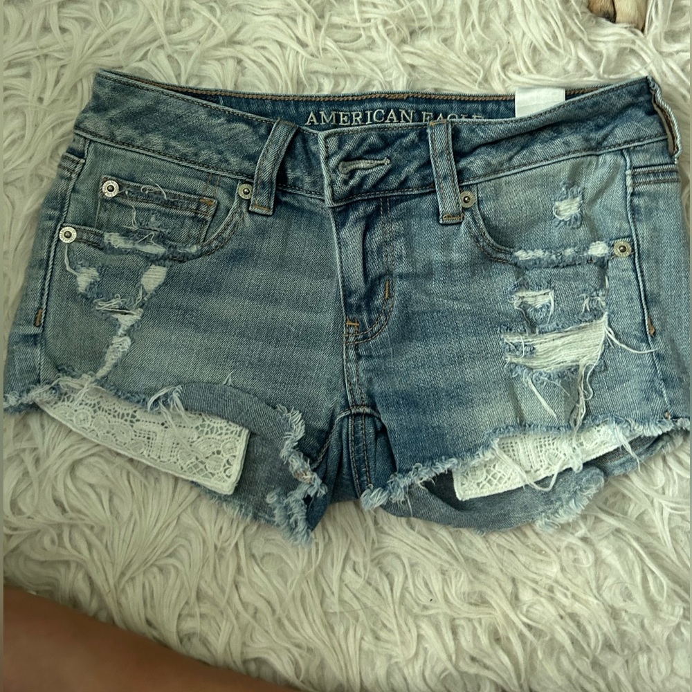 american eagle jean shorts